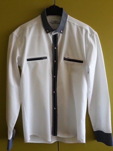 Zdjęcie oferty: Koszula biała DAST CARDIN - długi rękaw S SLIM