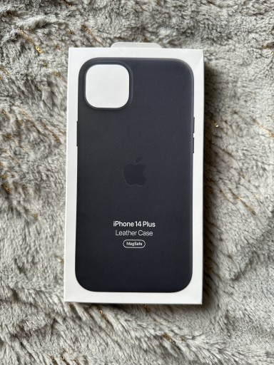 Zdjęcie oferty: iPhone 14 plus leather case czarny etui apple