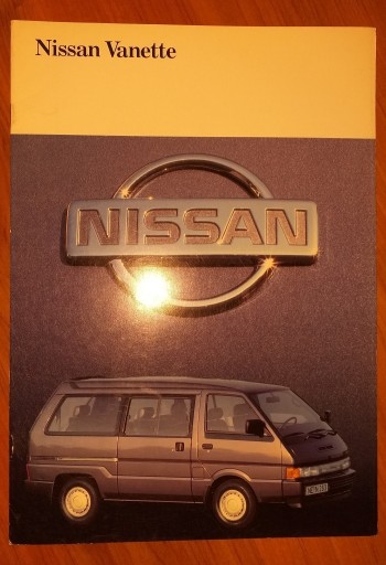 Zdjęcie oferty: Prospekt samochodowy 22 str NISSAN VANETTE lata 90