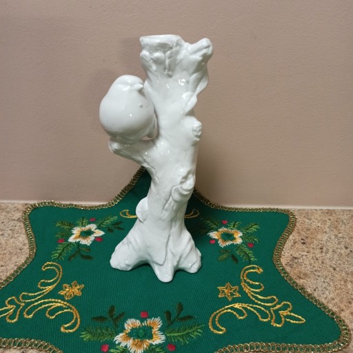 Zdjęcie oferty: Świecznik figurka ptak na drzewie ceramika 
