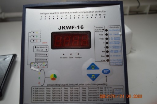 Zdjęcie oferty: JKWF-16 Automatyczny sterownik kompensacji z podzi
