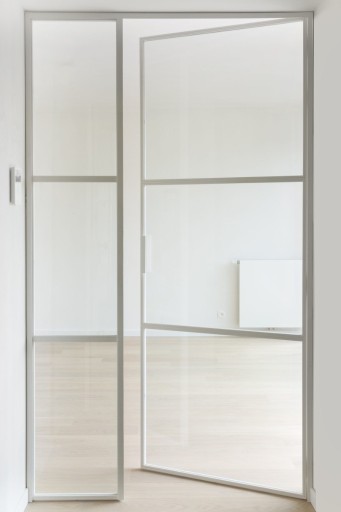 Zdjęcie oferty: Drzwi szklane loftowe z ościeżnicą białe szprosy