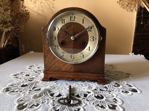 Zdjęcie oferty: Zegar HAU HAC 1934 - 35 miniatura zadbany dąb loft