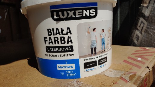 Farba biała lateksowa matowa LUXENS 5L | Warszawa | Ogłoszenie na ...