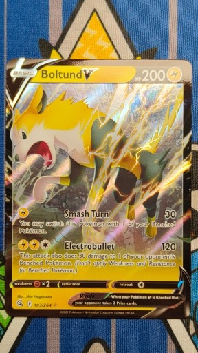 Zdjęcie oferty: Karta Pokemon TCG Boltund V (FST 103)