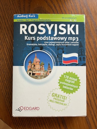 Zdjęcie oferty: Rosyjski kurs podstawowy Edgard książka + CD