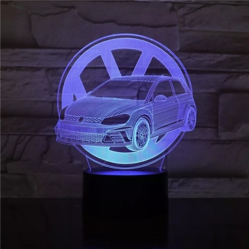 Zdjęcie oferty: Lampka Led 3D VW Golf