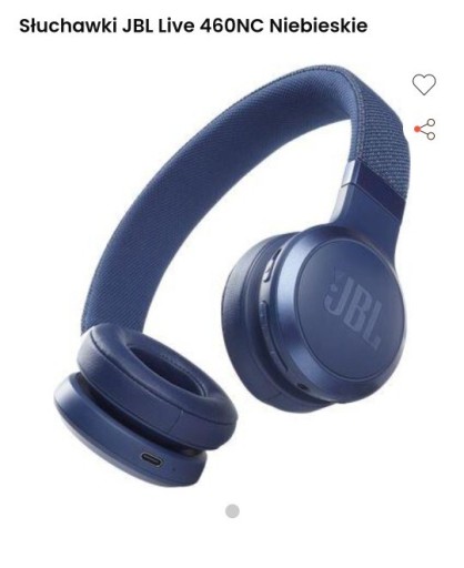 Zdjęcie oferty: słuchawki JBL LIVE 460nc niebieskie 