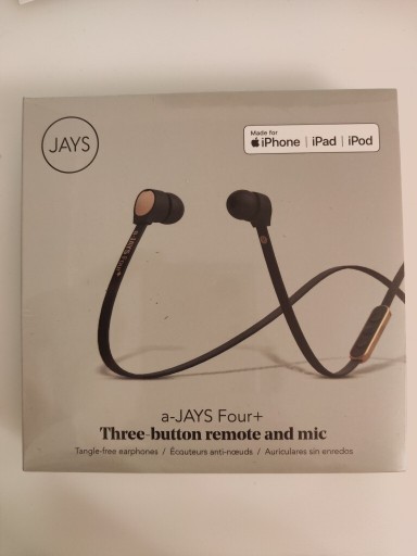 Zdjęcie oferty: Słuchawki Jays a-jays four+ for iPhone/iPad/ipod