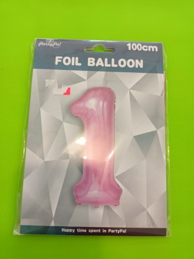 Zdjęcie oferty: Balon cyfra 1 różowa 