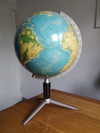 Zdjęcie oferty: Globus prl PPWK 1970r idealny duży podswietlany