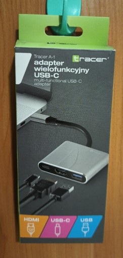 Zdjęcie oferty: Adapter USB-C 3w1 TRACER z portem HDMI /USB /USB-C