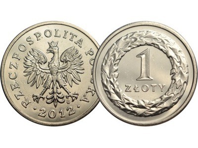 Zdjęcie oferty: Mennicze monety 1 zl 2012 Rzadkie niski naklad