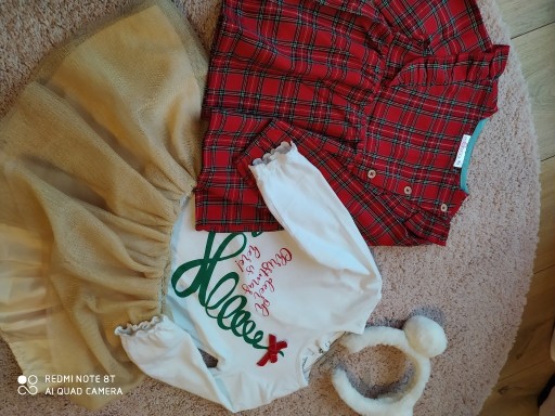 Zdjęcie oferty: Święta tunika i bluzka i spódniczka tiul 80