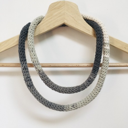 Zdjęcie oferty: Naszyjnik szydełkowy boho handmade bawełna