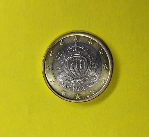 Zdjęcie oferty: Moneta 1 EURO San Marino 2009 r.