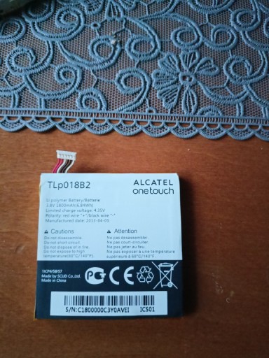 Zdjęcie oferty: Bateria Alcatel TLp018B2