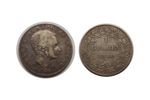 Zdjęcie oferty: Nassau, Adolph, 1 Gulden 1840