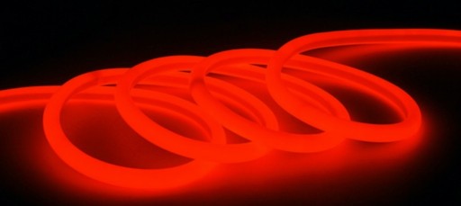 Zdjęcie oferty: Taśma Neon Flex  LED 360° Kolor czerwony 1M