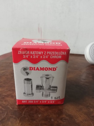 Zdjęcie oferty: Zawór kątowy z przedłużką DIAMOND