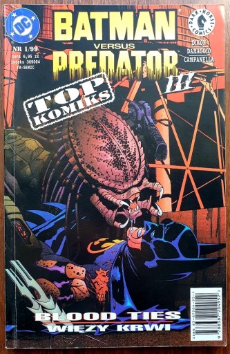 Zdjęcie oferty: Batman versus Predator 3 Więzy krwi TOPKOMIKS 1/99