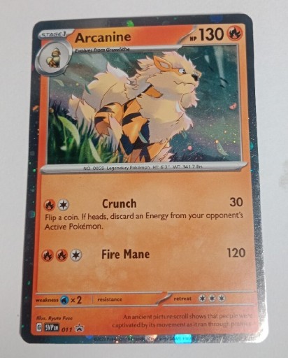 Zdjęcie oferty: Karta Pokemon ARCANINE 011