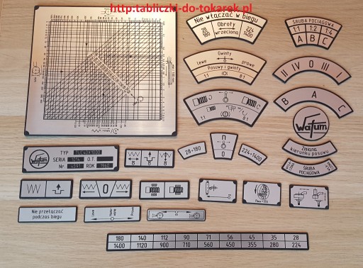 Zdjęcie oferty: Tokarka TUC-40 Tabliczka Tabliczki Tabela Gwintów