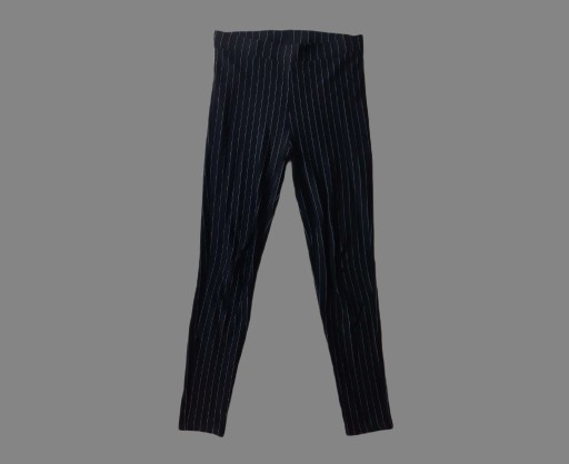 Zdjęcie oferty: czarne legginsy w paski M