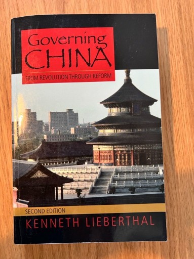 Zdjęcie oferty: Kenneth Lieberthal, Governing China. From...