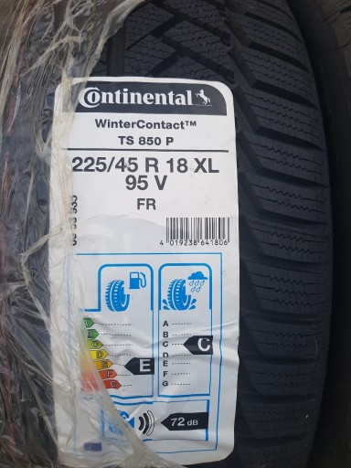 Zdjęcie oferty: Continental Wintercontact TS850P 225/45/18 XL 95V