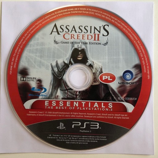 Zdjęcie oferty: Assassins Creed 2 Edycja Gry Roku PS3 po polsku