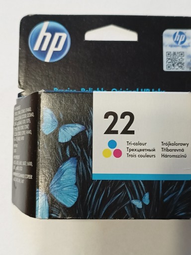 Zdjęcie oferty: HP 22 nowy TUSZ cartridge oryginalny Kolor 