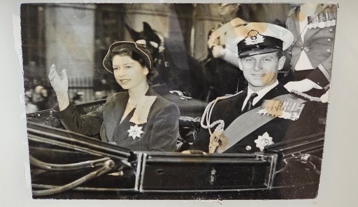 Zdjęcie oferty: Elzbieta II i Książe Filip,fotografia z 1951r