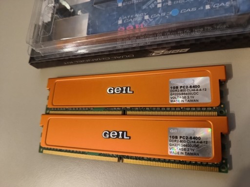 Zdjęcie oferty: DDR2 GEIL 2x1GB 6400 800Mhz Dual Channel
