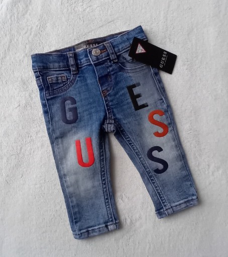 Zdjęcie oferty: Spodnie jeansy Guess wiek 3-6 m-ce niebieski 