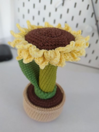 Zdjęcie oferty: Słonecznik na szydełku, kwiat handmade amigurumi