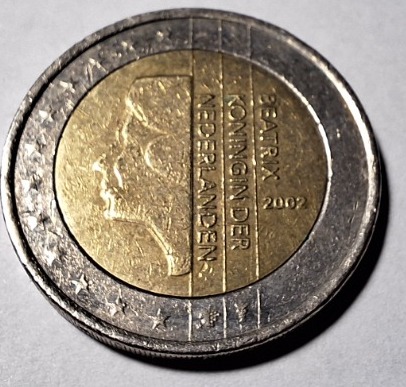 Zdjęcie oferty: Moneta 2 Euro 2002 Holandia 