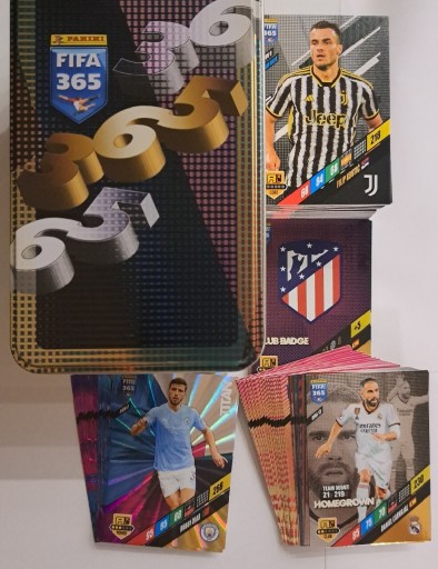 Zdjęcie oferty: FIFA 365 2024 Duża puszka zestaw 50 kart + GRATIS