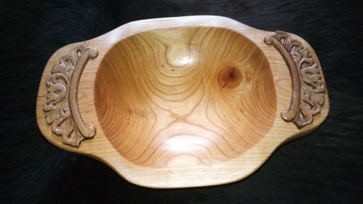 Zdjęcie oferty: Misa miska drewniana z drewna czereśnia nowa