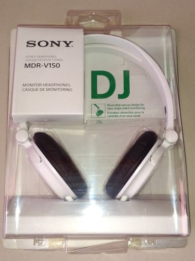 Zdjęcie oferty: SŁUCHAWKI nauszne SONY MDR-V150W dla DJ-ów