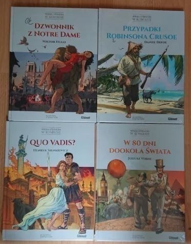 Zdjęcie oferty: Wielka literatura w komiksie kpl 4 tomy folia