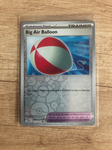 Zdjęcie oferty: Karta Pokemon Big Air Balloon reverse 155/165 mew 151