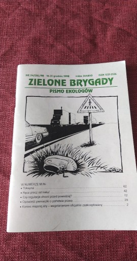 Zdjęcie oferty: Zielone brygady pismo ekologów nr 24(126)/98