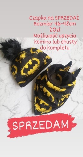 Zdjęcie oferty: CZAPKA BATMAN