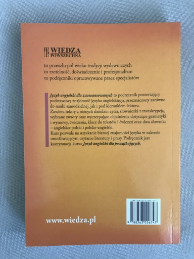 Zdjęcie oferty: Język angielski dla zaawansowanych