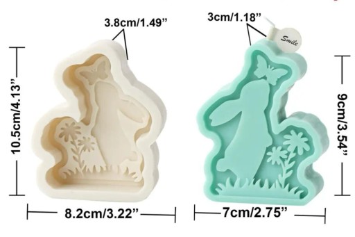 Zdjęcie oferty: Forma silikonowa Wielkanocna zając królik do mydła