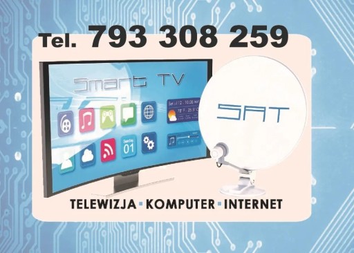 Zdjęcie oferty: TV SAT DVBT naziemna monitoring systemy alarmowe 