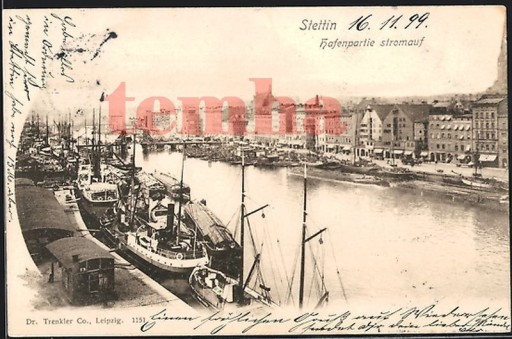 Zdjęcie oferty: SZCZECIN Stettin Hafenpartie port Trenkler 1899