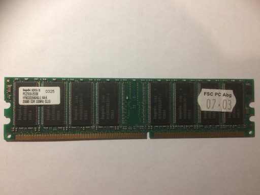 Zdjęcie oferty: Pamięć RAM Hynix 256MB DDR 333MHz PC2700U CL2.5