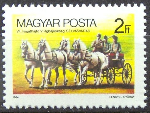 Zdjęcie oferty: Węgry Mi 3692** MŚ w powożeniu Jeździectwo